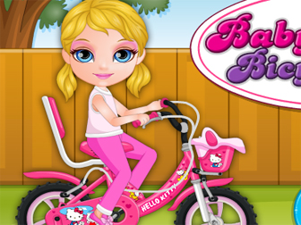 芭比宝贝骑自行车