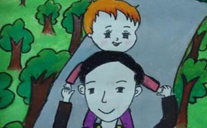 父亲节儿童画图片大全_关于父亲节的儿童画作品 父亲节儿童画图片大全_关于父亲节的儿童画作品