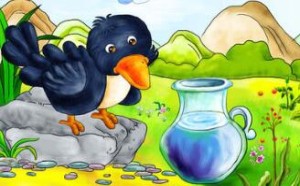 乌鸦喝水故事中乌鸦能否喝到水与瓶子形状无关 难道是骗人的？（图）